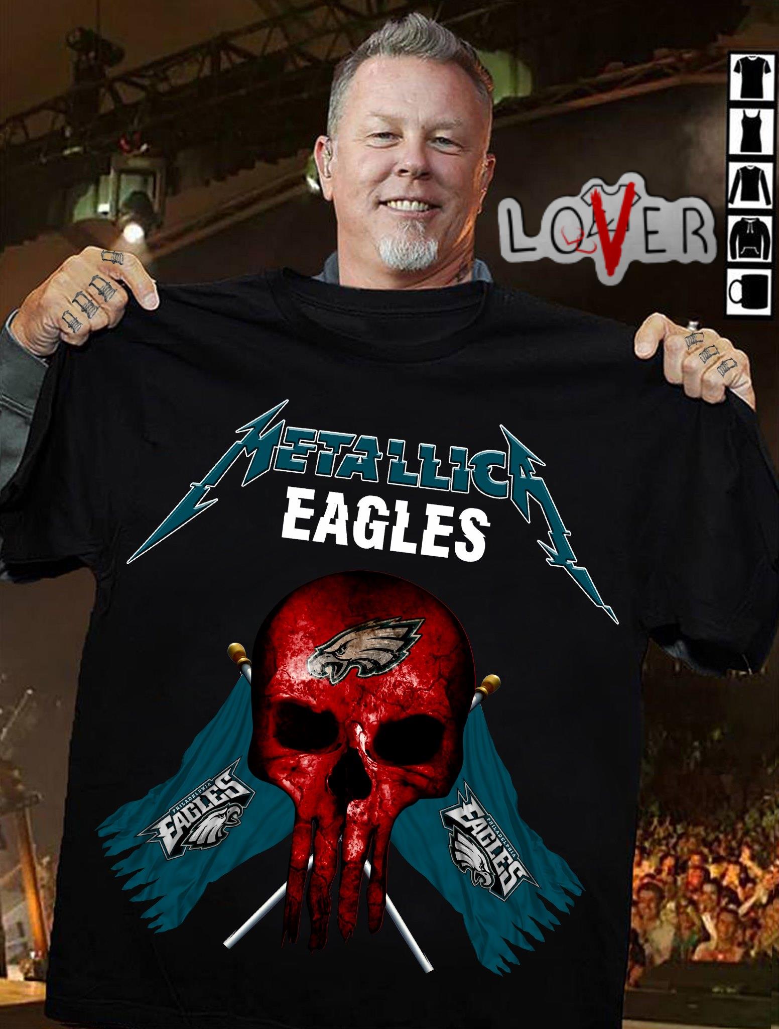 Skull Metallica Philadelphia Eagles shirt, hoodie, sweater