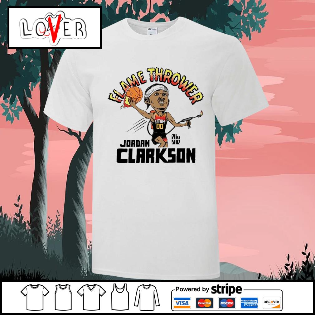 jordan clarkson flamethrower t shirt