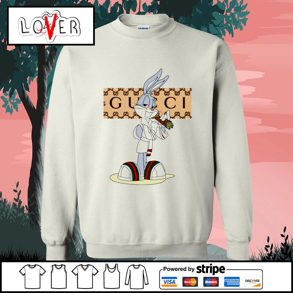 boeket Nadruk Filosofisch Gucci Bugs Bunny rabbit smoking shirt, hoodie, sweater, long sleeve and  tank top