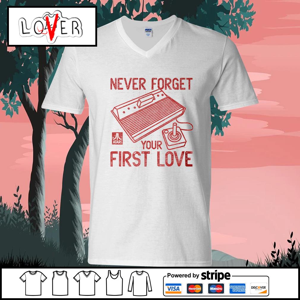 Atari 2600 Never Forget Your FIRST LOVE Licensed Adult T-Shirt All Sizes 