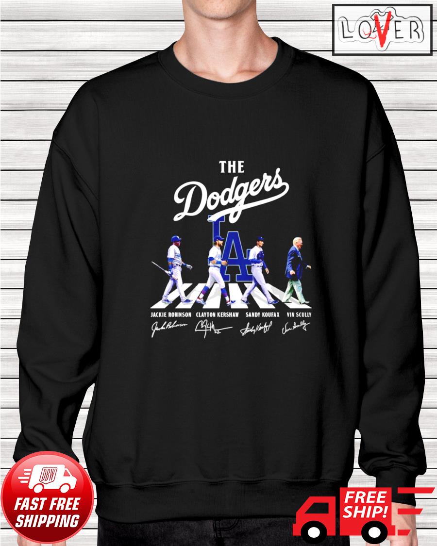 The Dodgers Abbey Road signature T-shirt, hoodie, sweater, long sleeve and  tank top