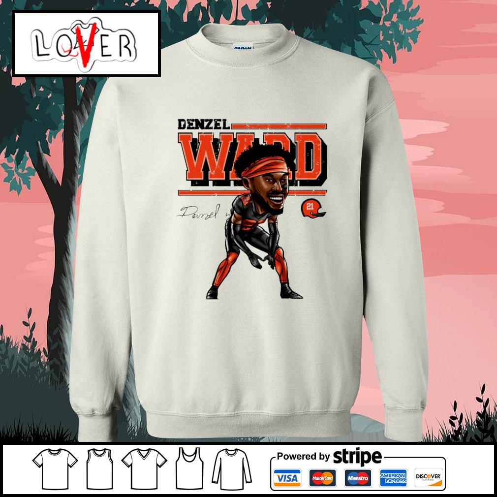 Denzel Ward Cartoon Cleveland Football shirt, hoodie, sweater, long sleeve  and tank top