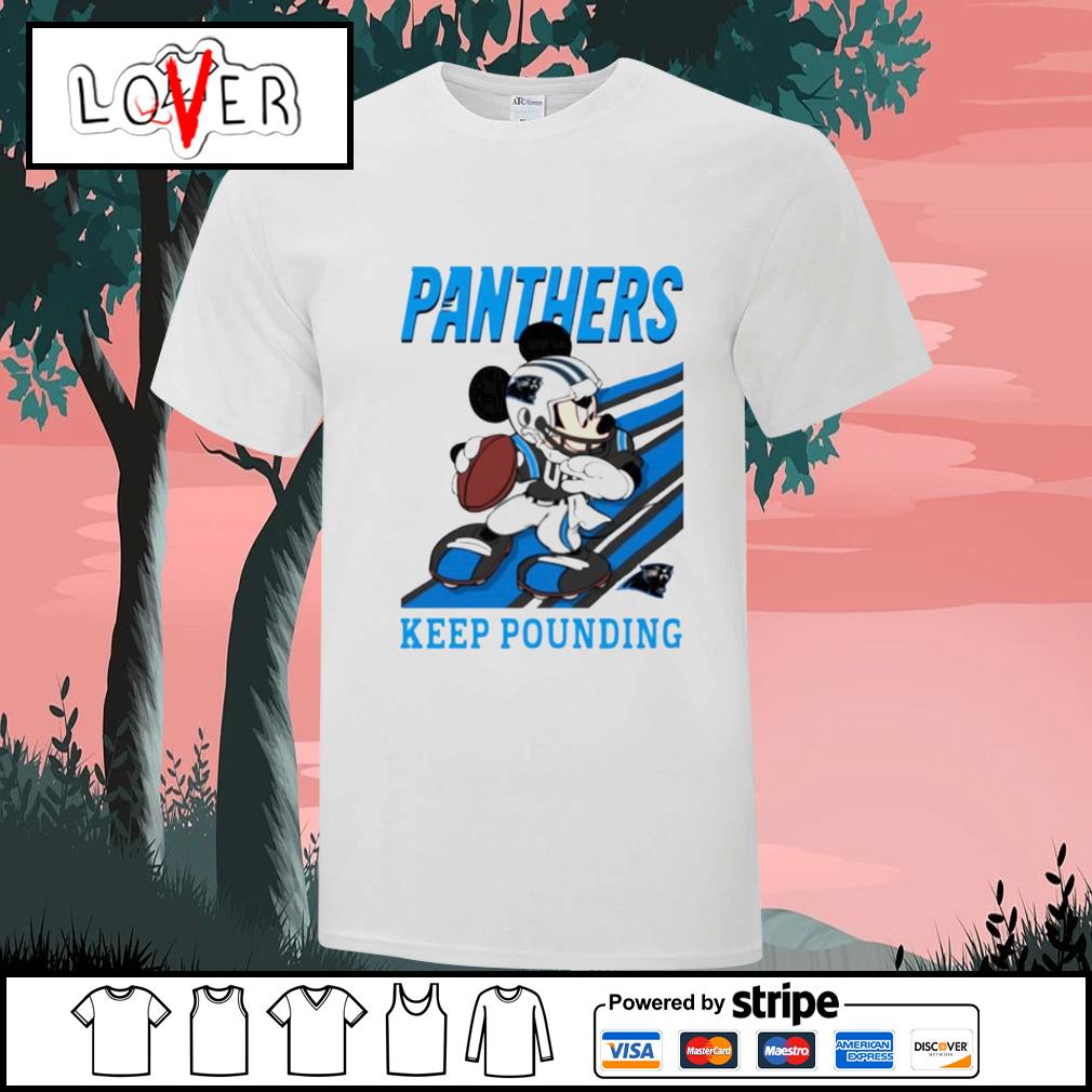 Hot Mickey Mouse Carolina Panthers Keep Pounding Shirt