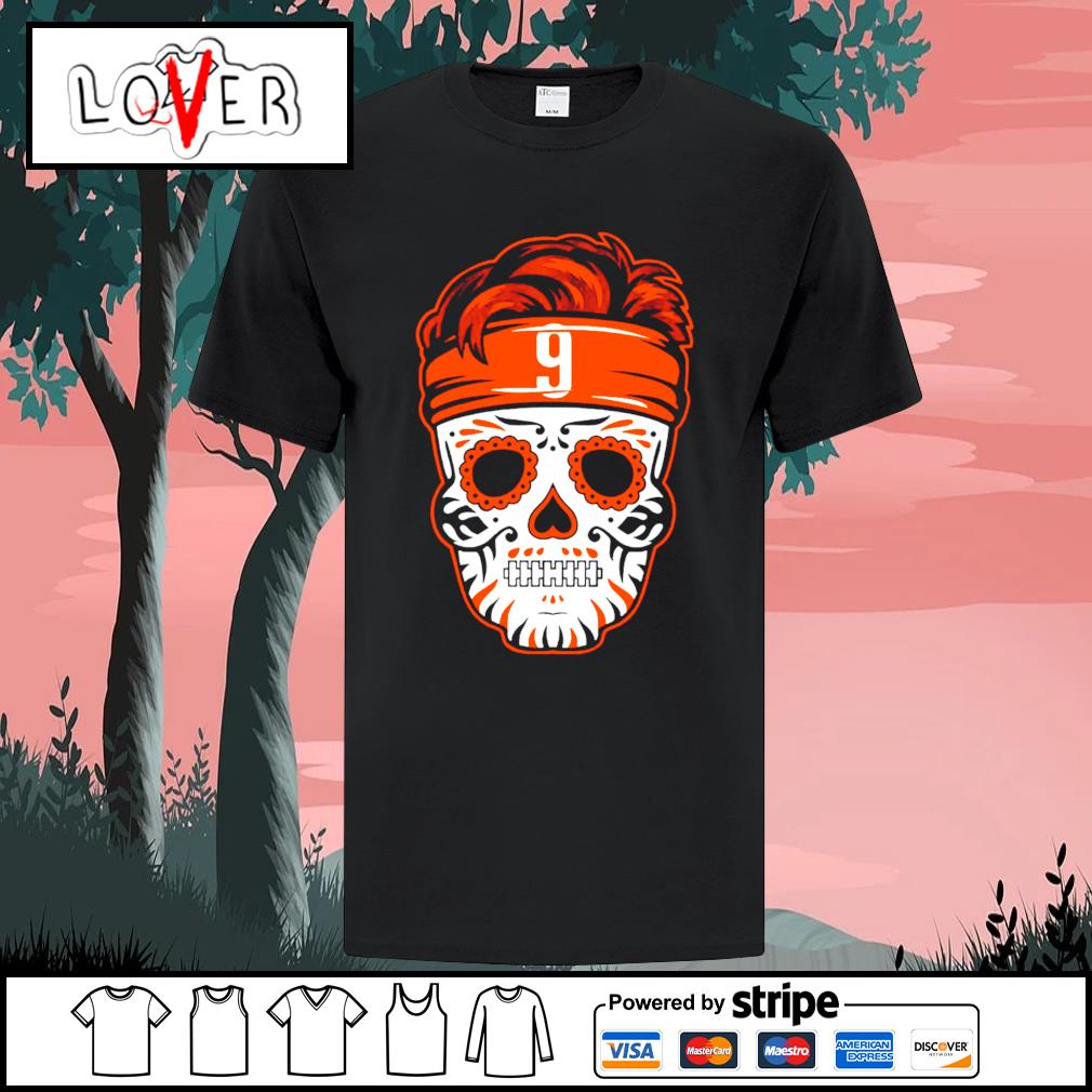 Joe Burrow Sugar Skull Cincinnati Bengals shirt, hoodie, sweater