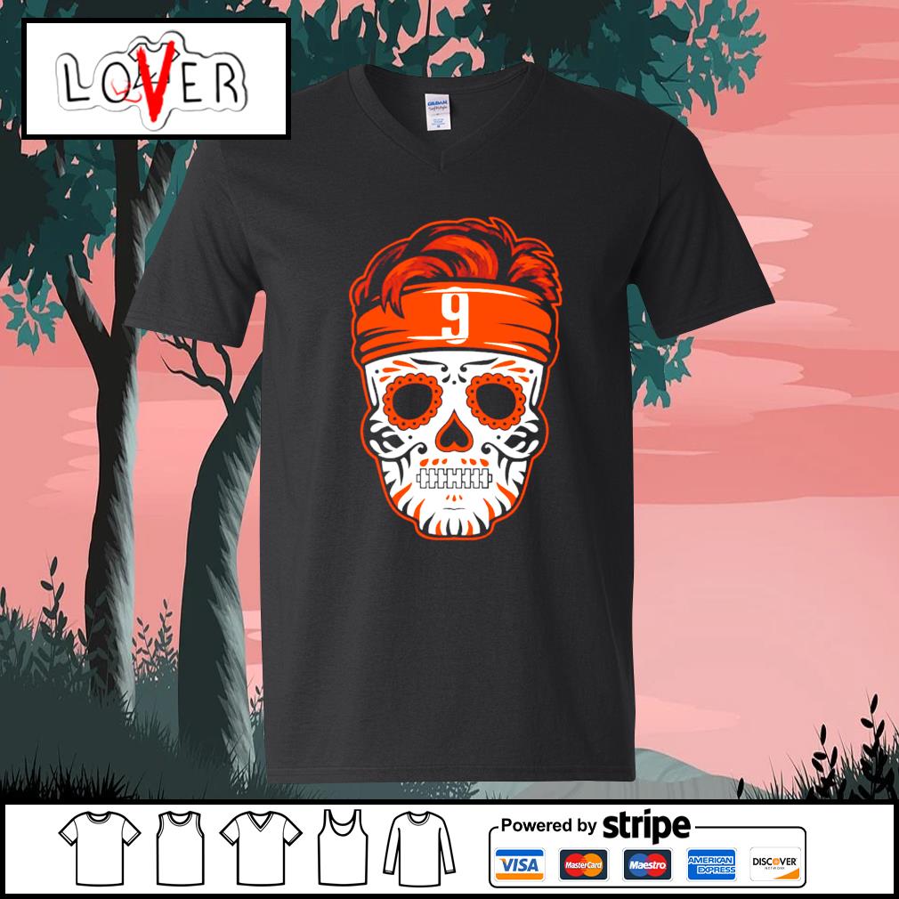 Joe Burrow sugar skull shirt, hoodie, sweater and v-neck t-shirt