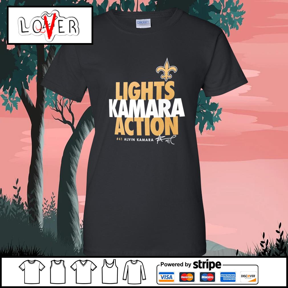 Alvin Kamara New Orleans Saints Nike Lights Kamara Action signature shirt,  hoodie, sweater, long sleeve and tank top
