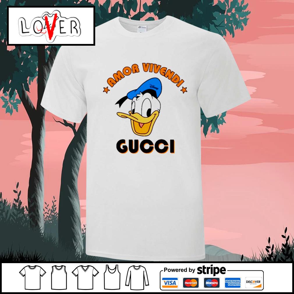 gucci donald duck t shirt black