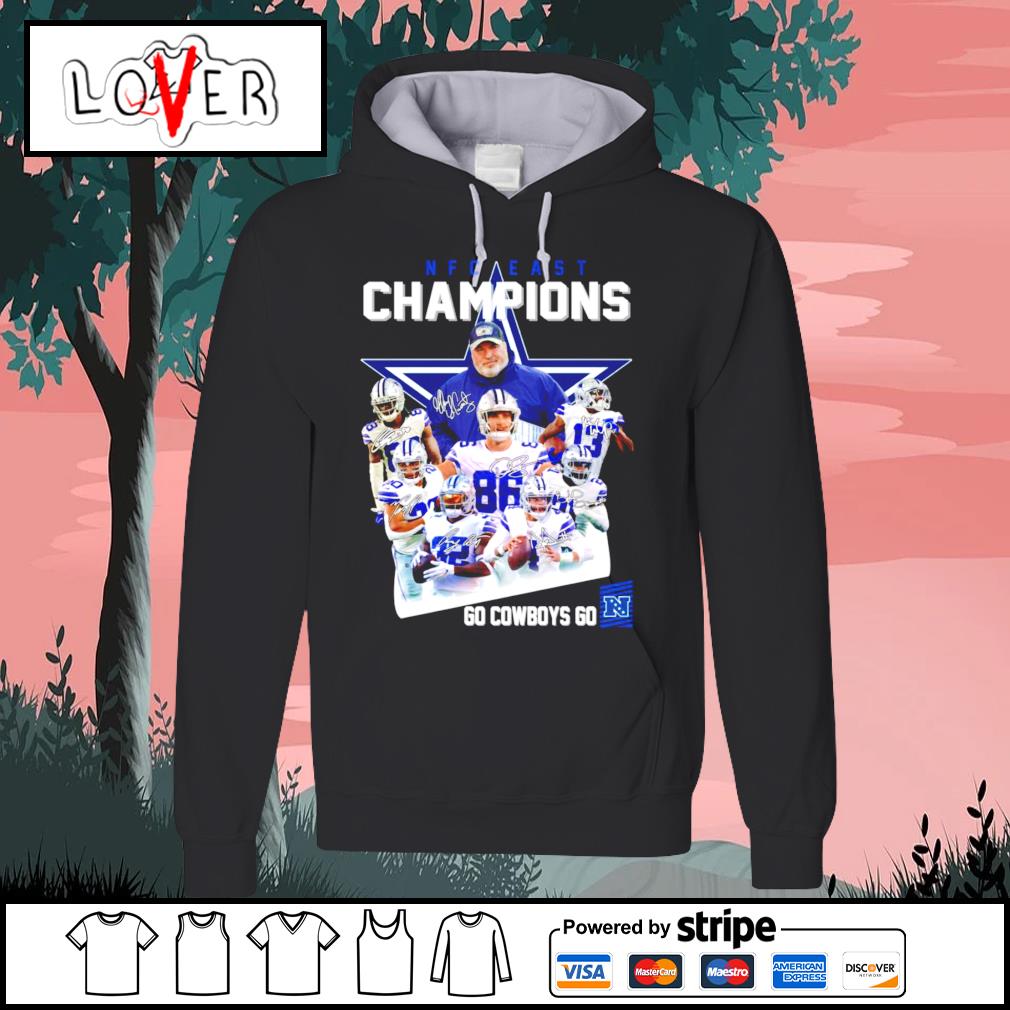 Dallas Cowboys NFC East Champions Go Cowboys Go Signatures Shirt, hoodie,  sweater, long sleeve and tank top