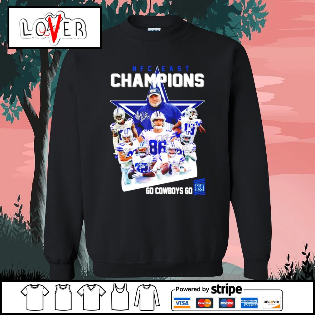 Dallas Cowboys NFC East Champions Go Cowboys Go Signatures Shirt, hoodie,  sweater, long sleeve and tank top