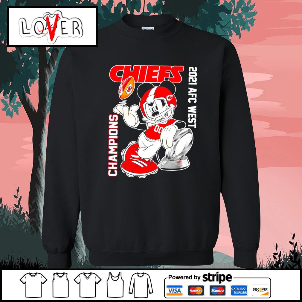 Mickey Kansas City Chiefs 2021 AFC West Championship T-shirt, hoodie,  sweater, long sleeve and tank top