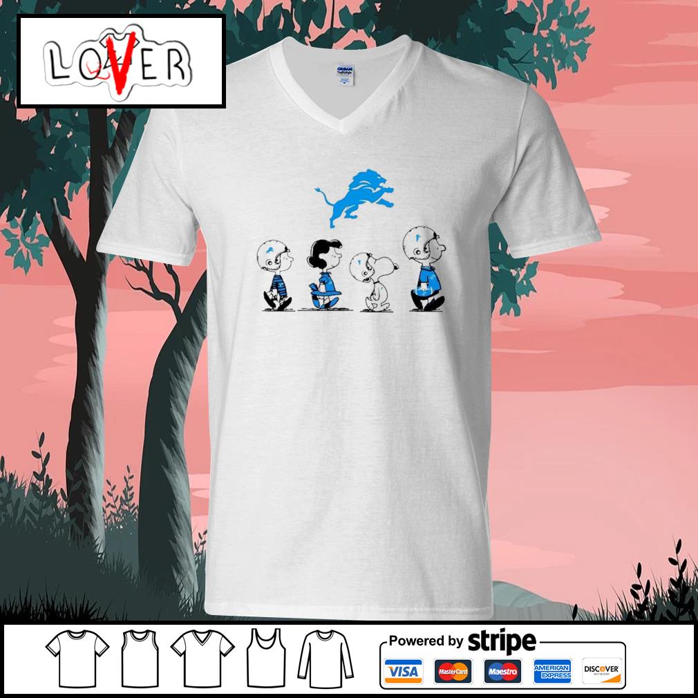 Detroit Lions Snoopy and Charlie Brown Peanuts shirt, hoodie, sweater, long  sleeve and tank top