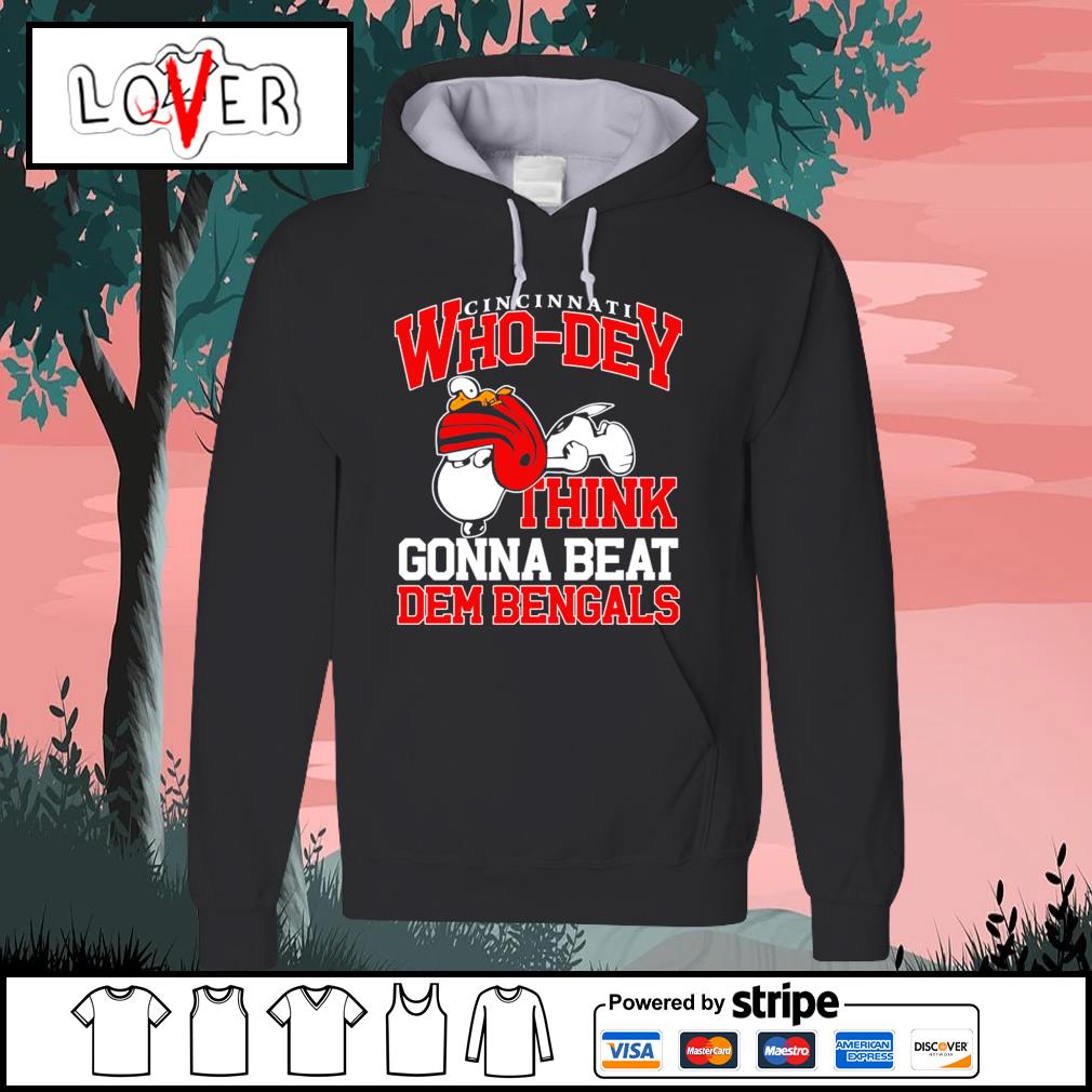 Snoopy Kay Adams Cincinnati Who Dey Think Gonna Beat Dem Bengals shirt,  hoodie, sweater, long sleeve and tank top