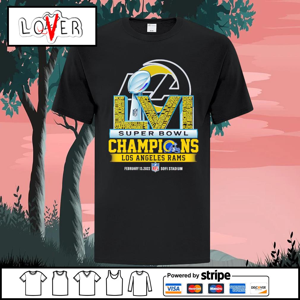 Los Angeles Rams Super Bowl LVI Champions 2022 Cincinnati 20 Rams 23 Shirt,  hoodie, sweater, long sleeve and tank top