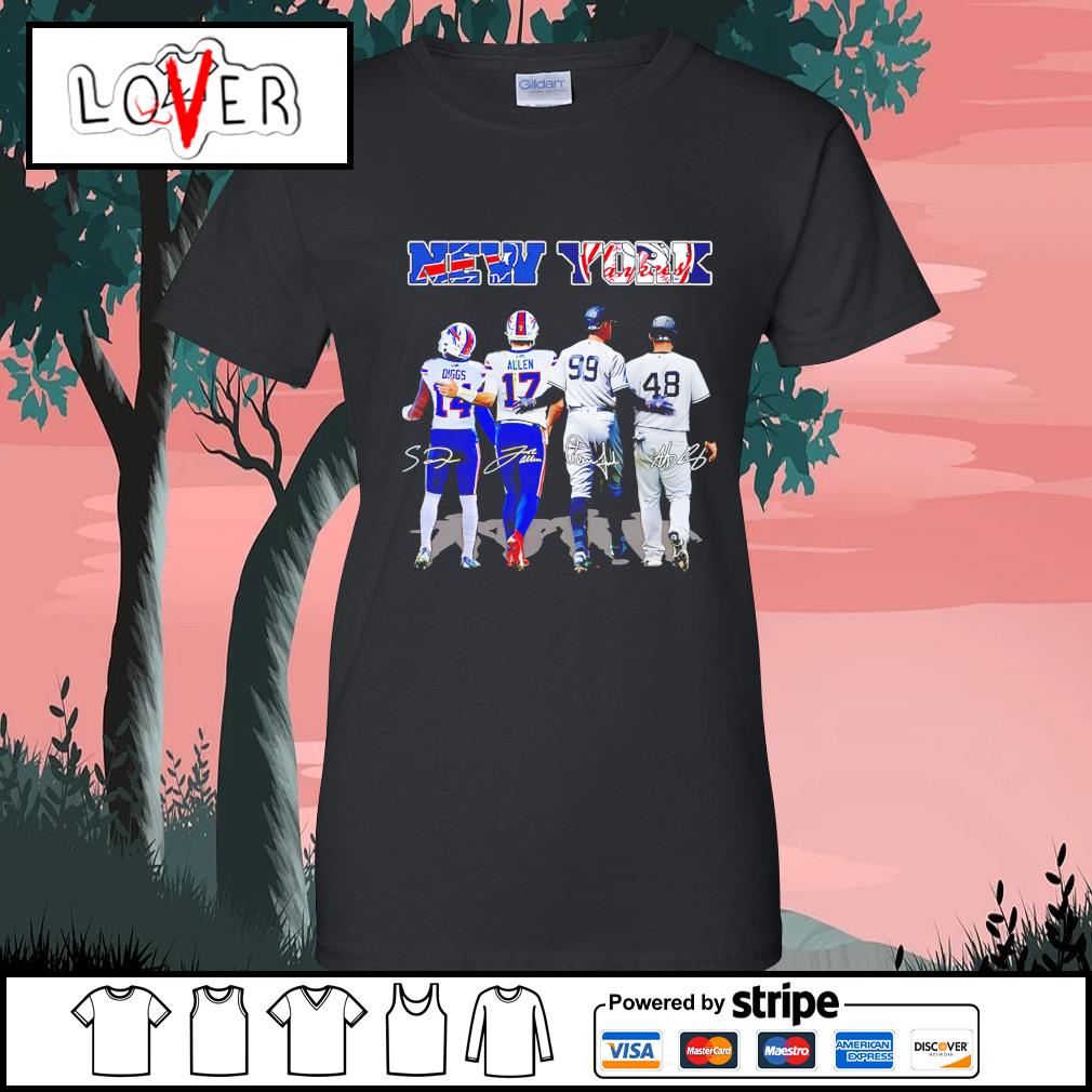 Premium new York Stefon Diggs Josh Allen Aaron Judge and Anthony Vincent  Rizzo signatures shirt, hoodie, sweater, long sleeve and tank top