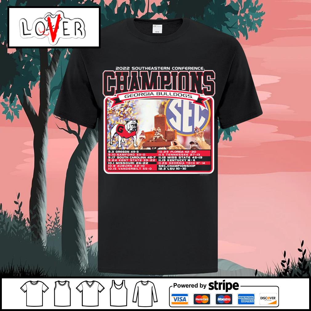 Awesome georgia Bulldogs 2022 Southeastern Conference Champions shirt
