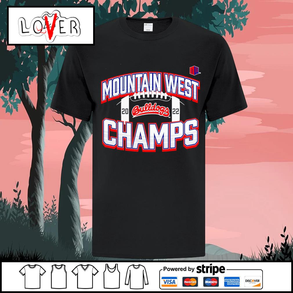 Nice fresno State Bulldogs 2022 Mountain West Football Conference Champions Icon Bold shirt