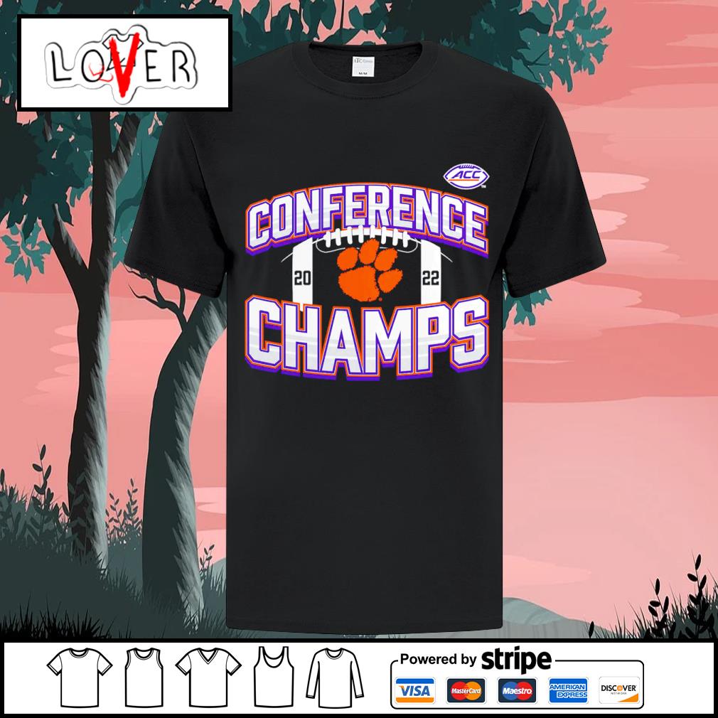 Original clemson Tigers 2022 ACC Football Conference Champions Icon Bold shirt