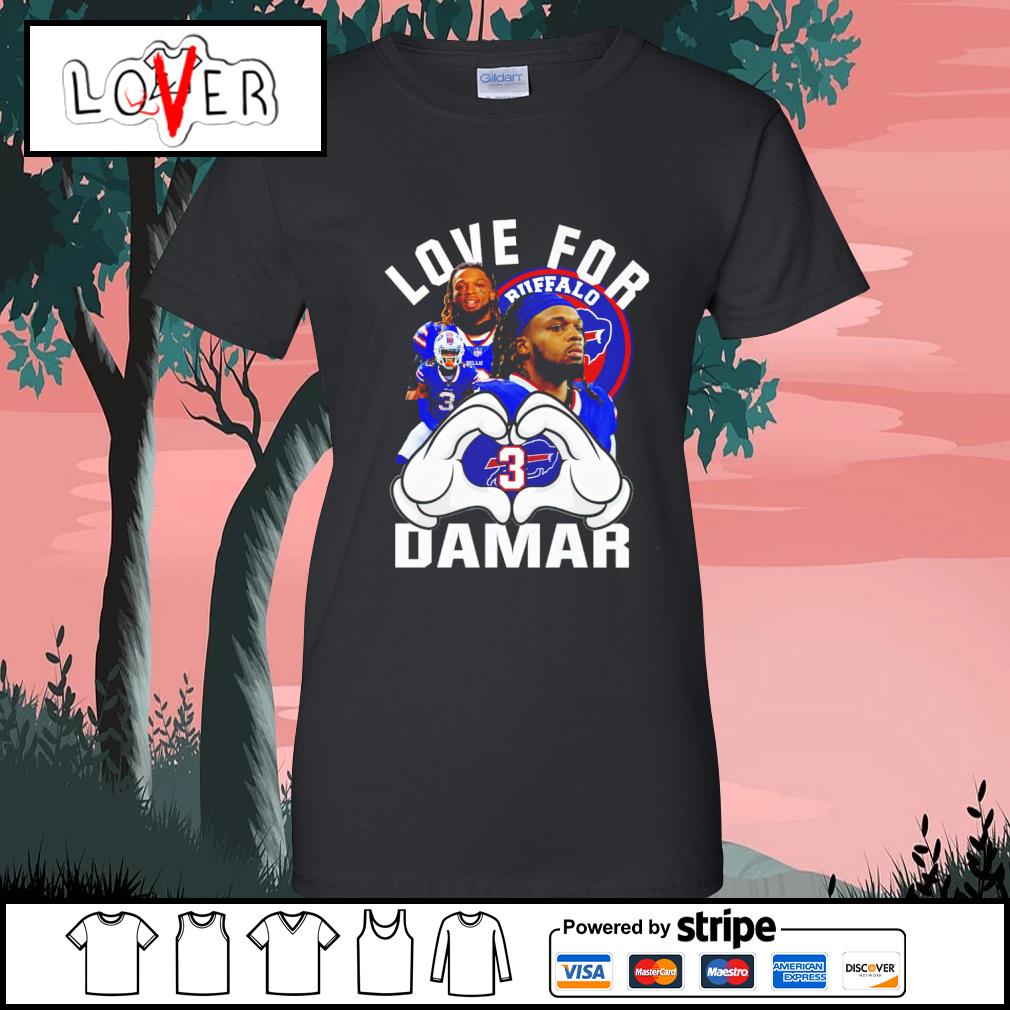 Awesome love for Damar Hamlin shirt, hoodie, sweater, long sleeve and tank  top