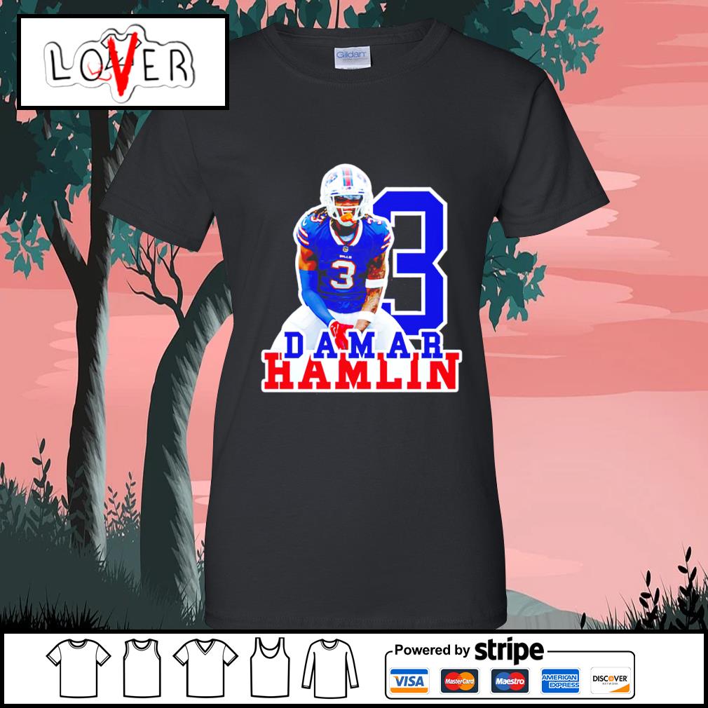 Official Damar hamlin 3 hamlin strong pray for 3 show love shirt, hoodie,  sweater, long sleeve and tank top