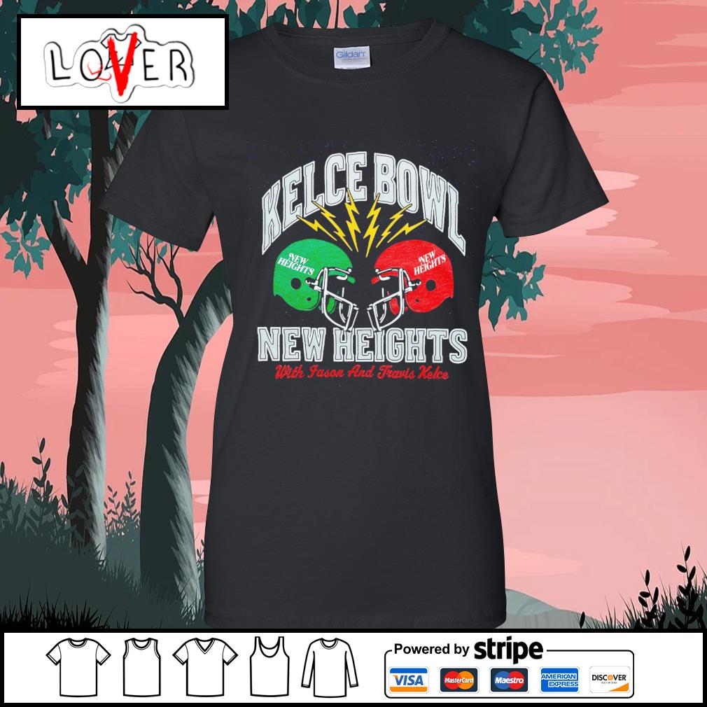 2023 kelce bowl new heights with jason and travis kelce t-shirt, hoodie,  sweater, long sleeve and tank top