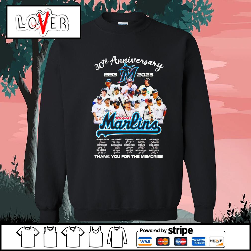 Miami Marlins 30th Anniversary 1993-2023 Thank You For The