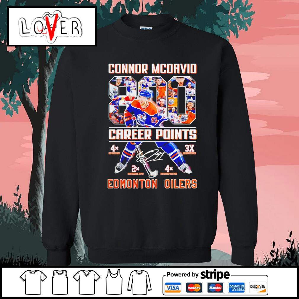 Connor mcdavid career points edmonton oilers shirt, hoodie