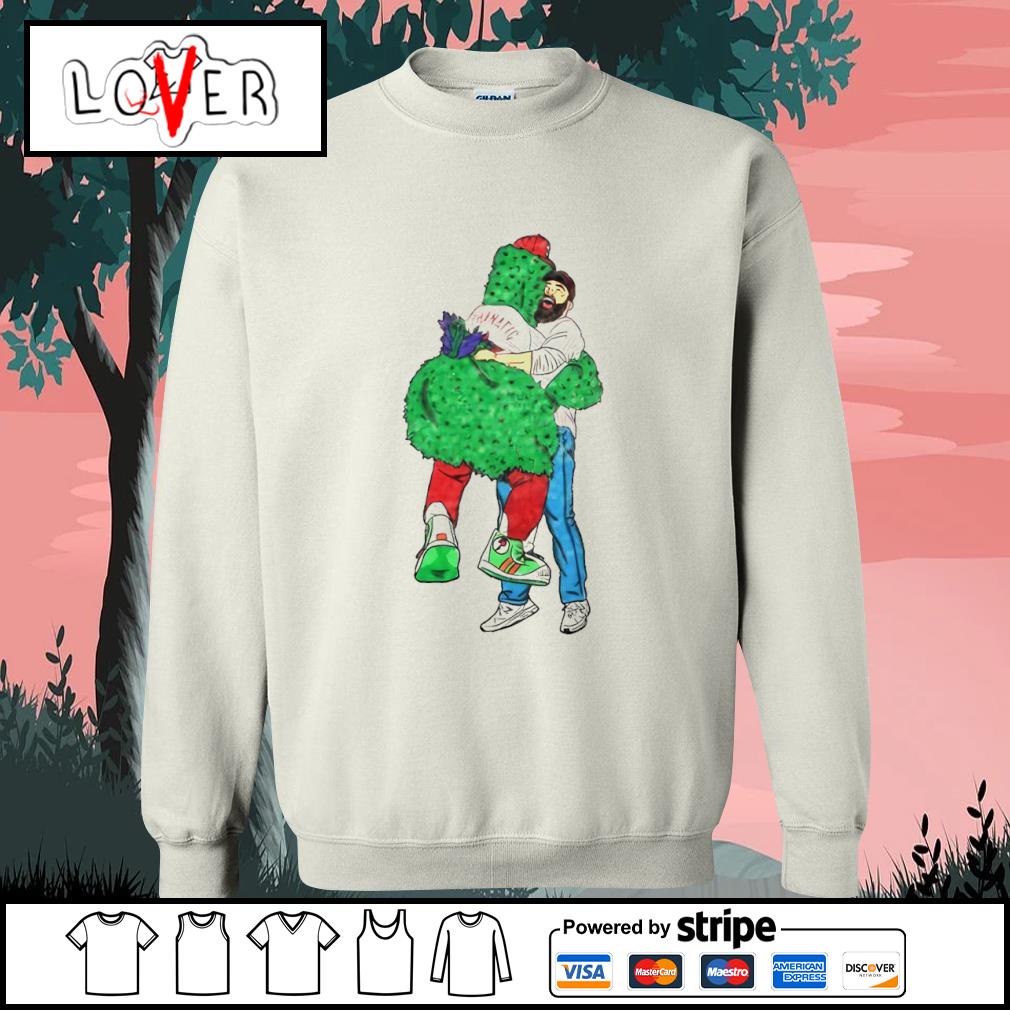 Jason Kelce Hug Philly Phanatic shirt, hoodie, sweater, long