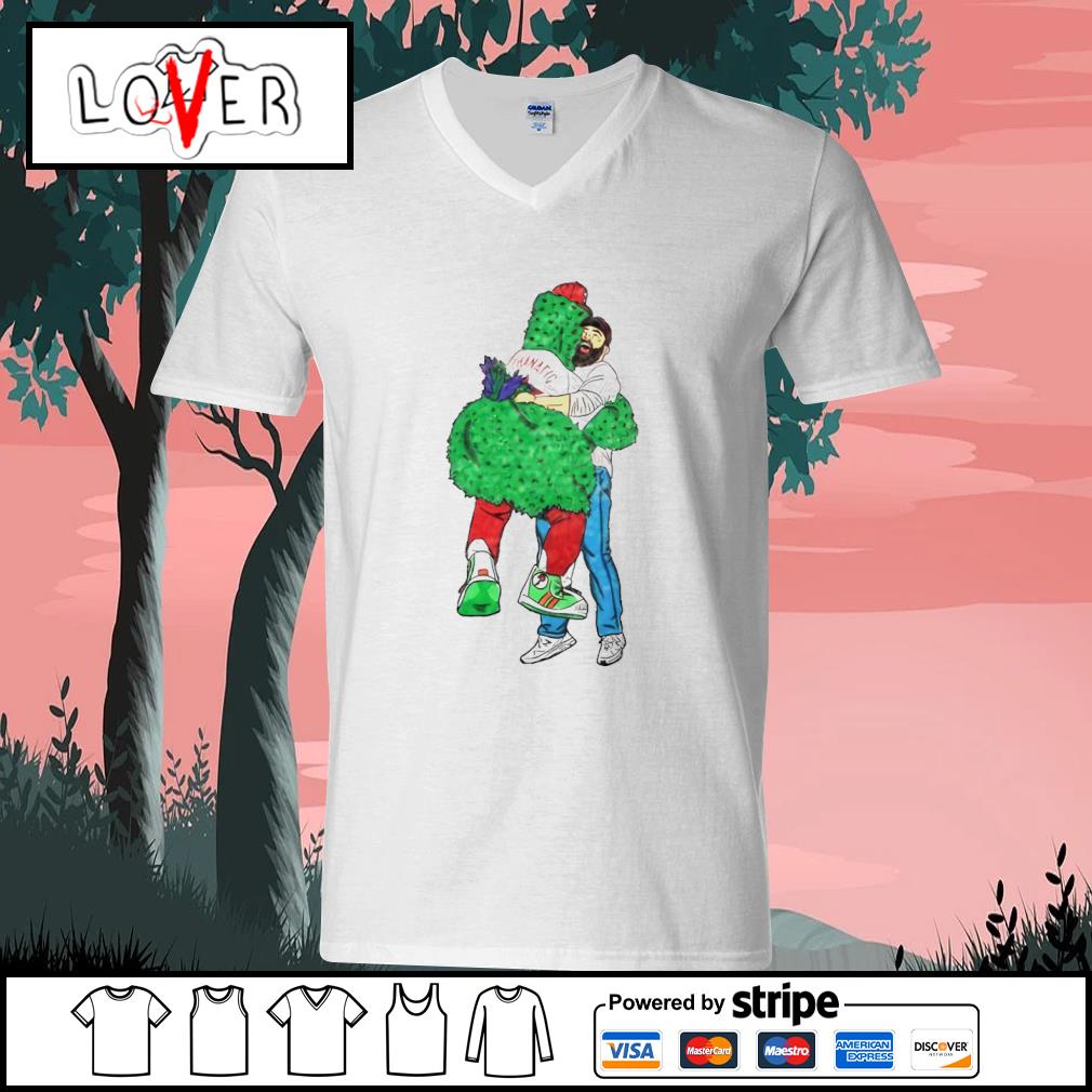 Jason Kelce Hug Philly Phanatic shirt, hoodie, sweater, long