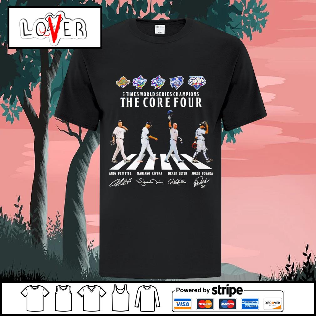 New York Yankees The Core Five Abbey Road Signatures Shirt, hoodie,  sweater, long sleeve and tank top