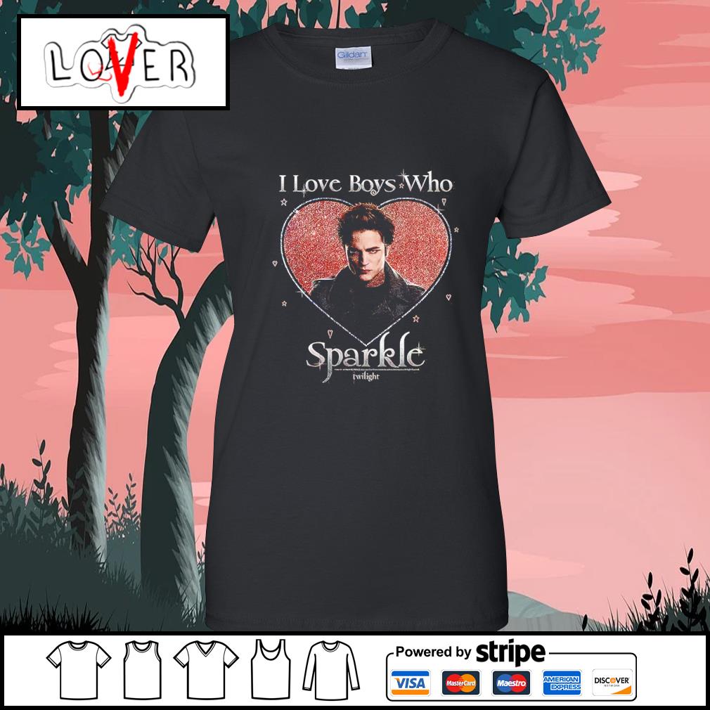  Twilight T Shirt I Love Boys Who Sparkle Adult Short