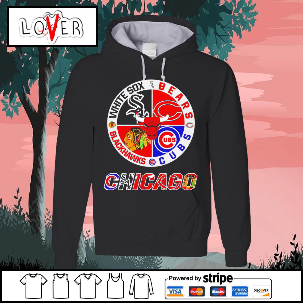 Official Logo Chicago bears chicago bulls chicago blackhawks and Chicago  Cubs shirt, hoodie, sweater, long sleeve and tank top