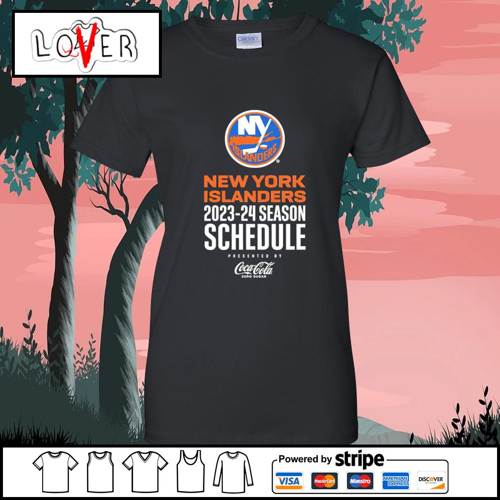 New York Islanders Heart Logo Long Sleeve Shirt for Women