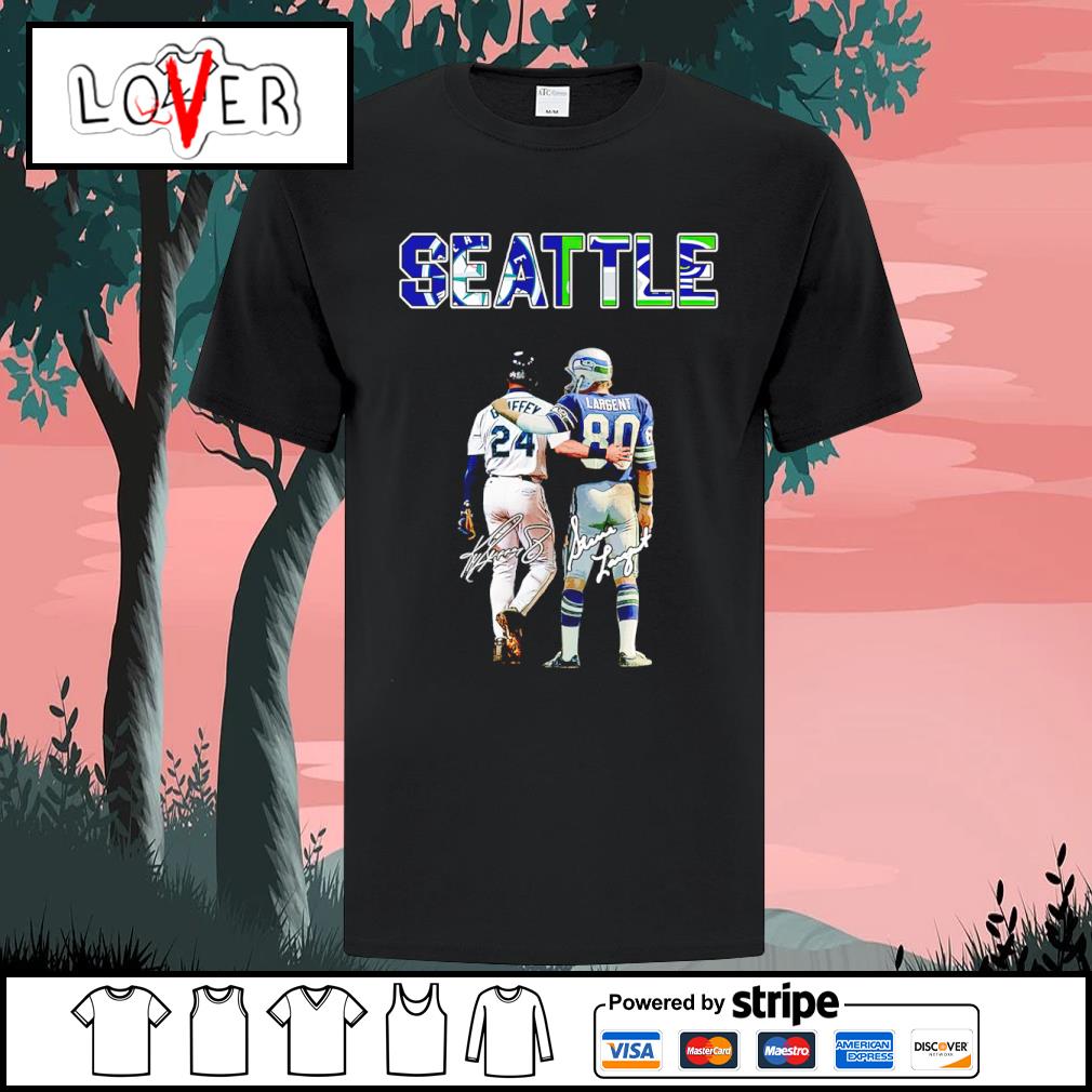 Official seattle Ken Griffey Jr. and Steve Largent signatures shirt,  hoodie, sweater, long sleeve and tank top