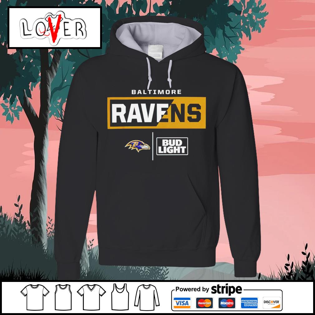 Best baltimore Ravens Nfl X Bud Light shirt, hoodie, sweater, long sleeve  and tank top