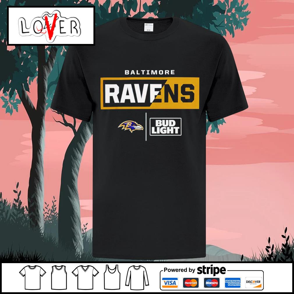 Best baltimore Ravens Nfl X Bud Light shirt, hoodie, sweater, long