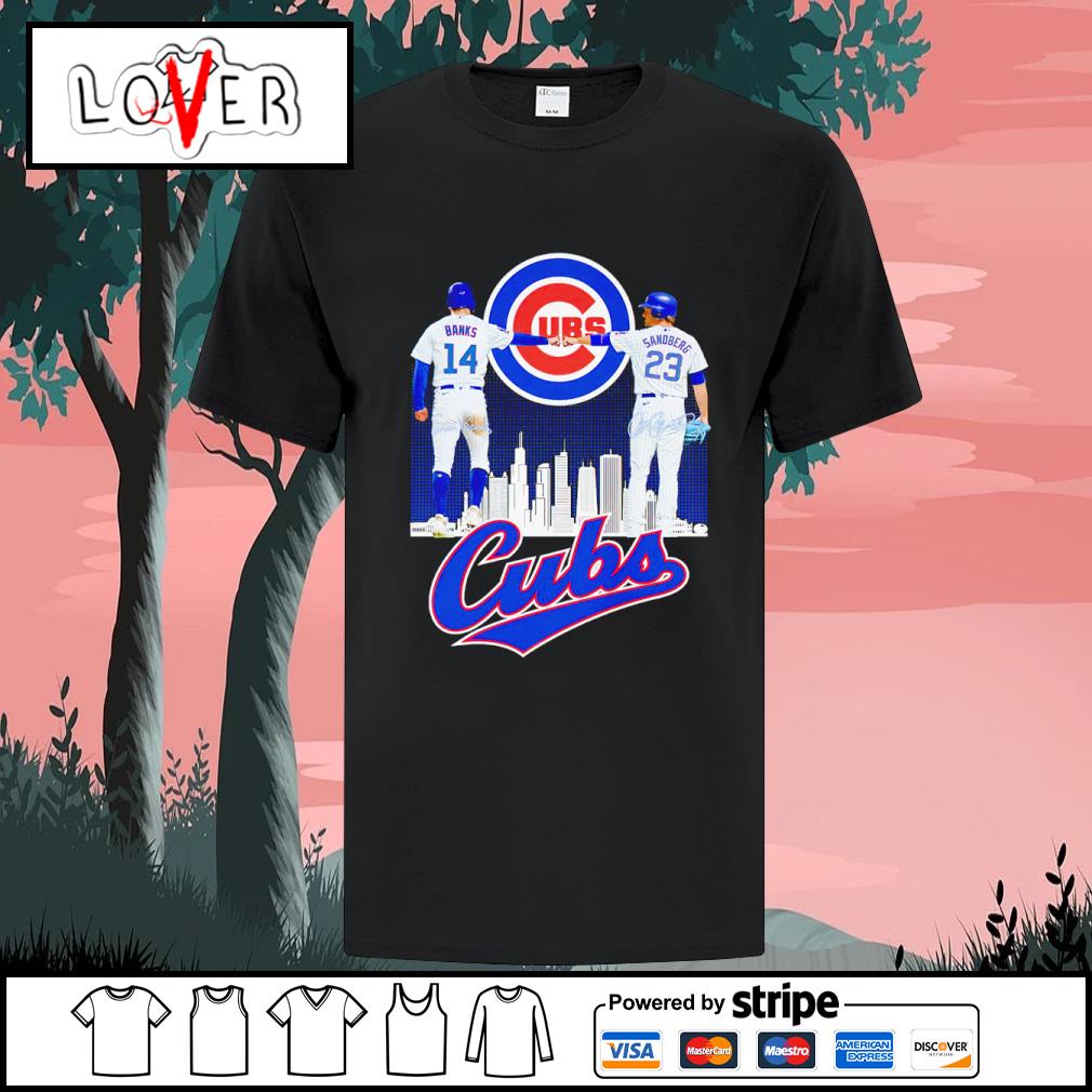 Funny chicago Cubs Ernie Banks and Ryne Sandberg signatures shirt, hoodie,  sweater, long sleeve and tank top