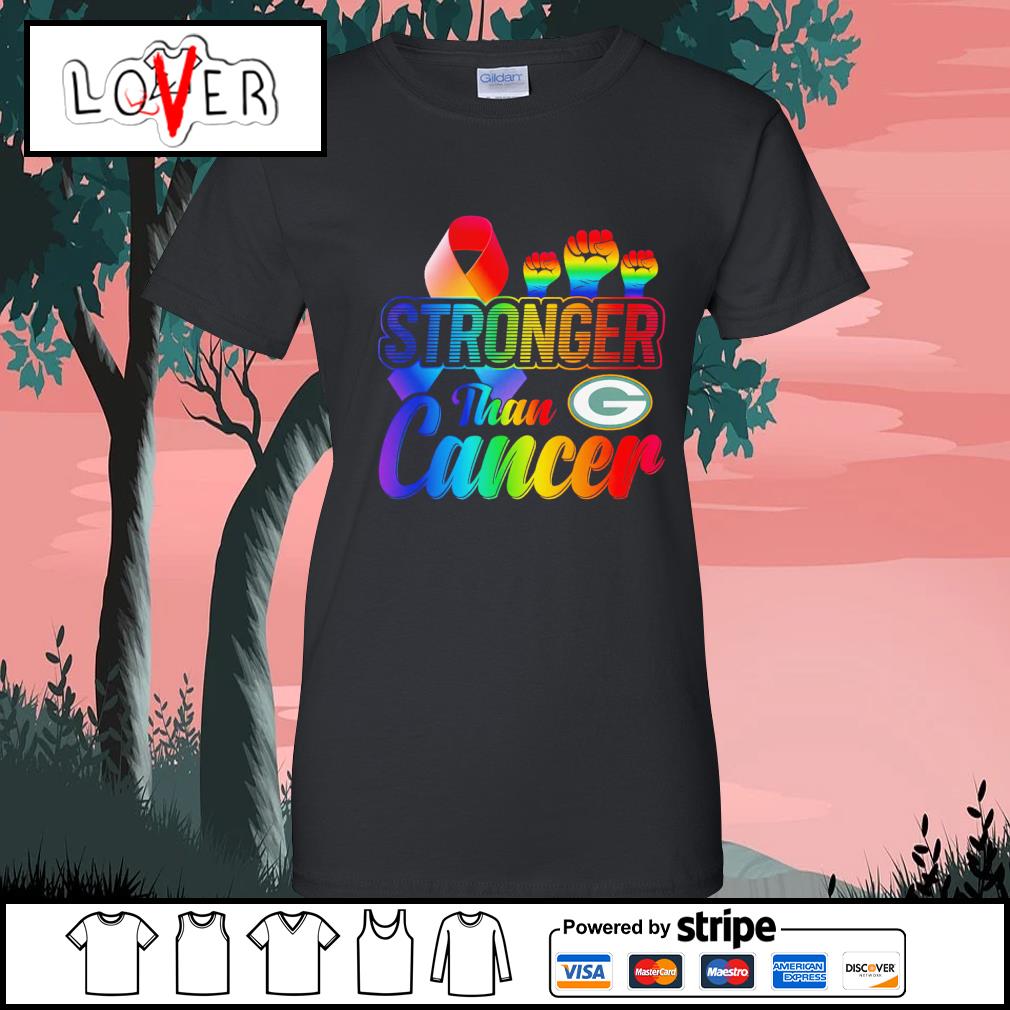 Green Bay Packers Stronger Than Cancer Shirt