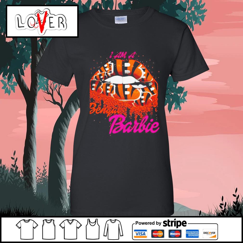 Original lips Cincinnati Bengals Barbie 2023 Shirt, hoodie, sweater, long  sleeve and tank top