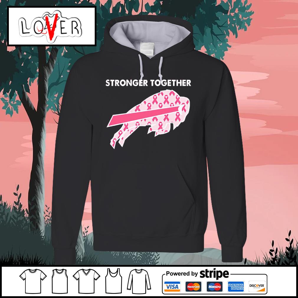 Top buffalo Bills breast cancer stronger together shirt, hoodie