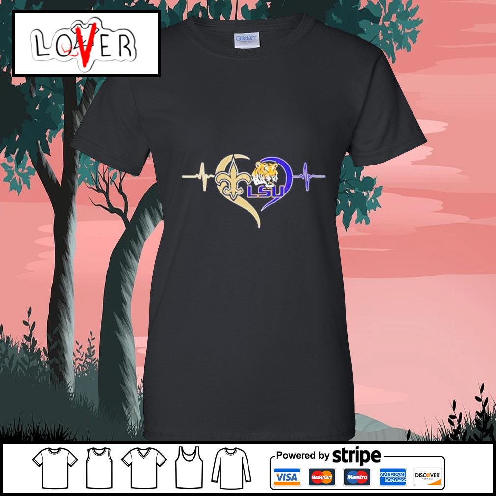 Top new Orleans Saints And LSU Tigers Logo Love Shirt, hoodie, sweater,  long sleeve and tank top