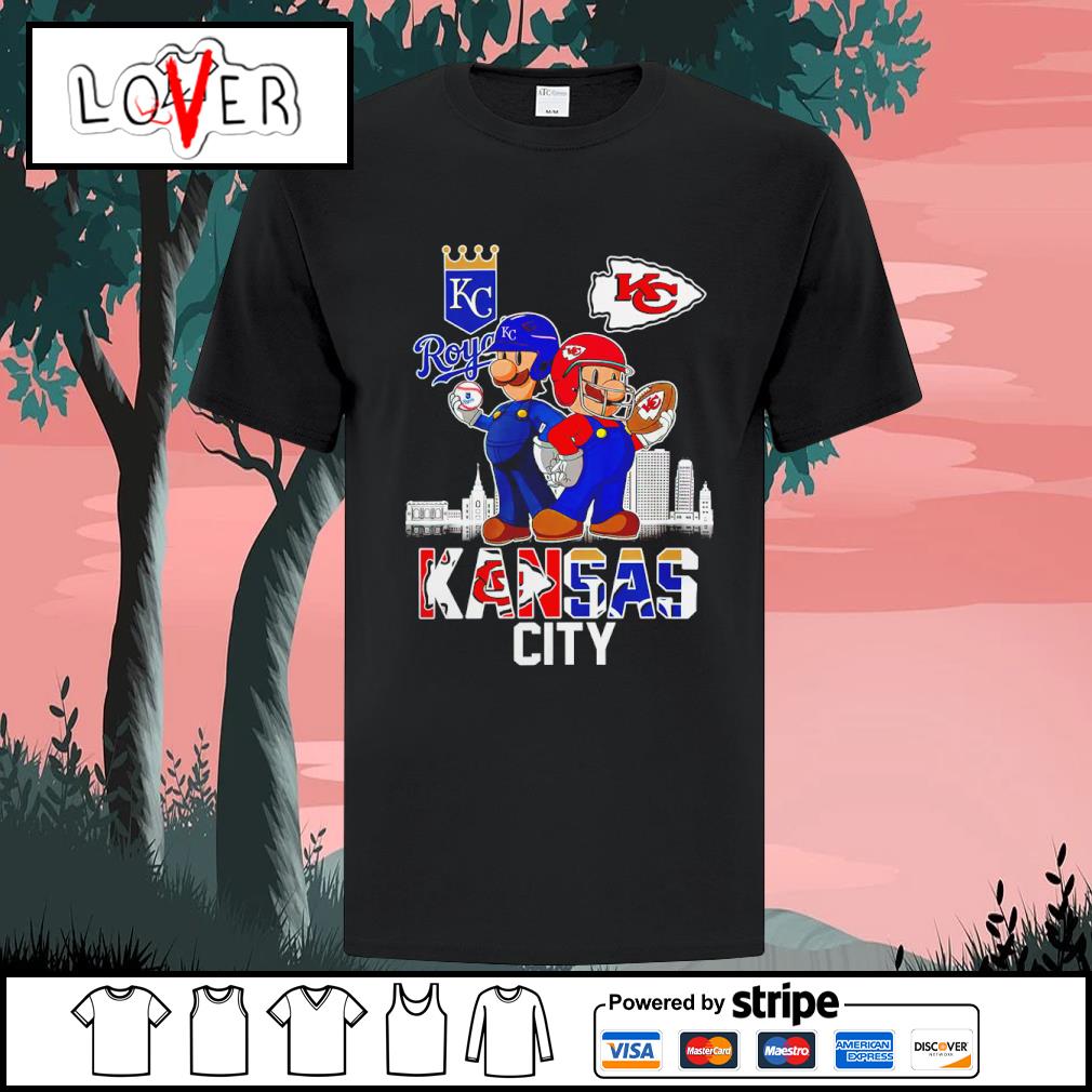 Kansas City Royals And Chiefs Super Mario Shirt, hoodie, sweater