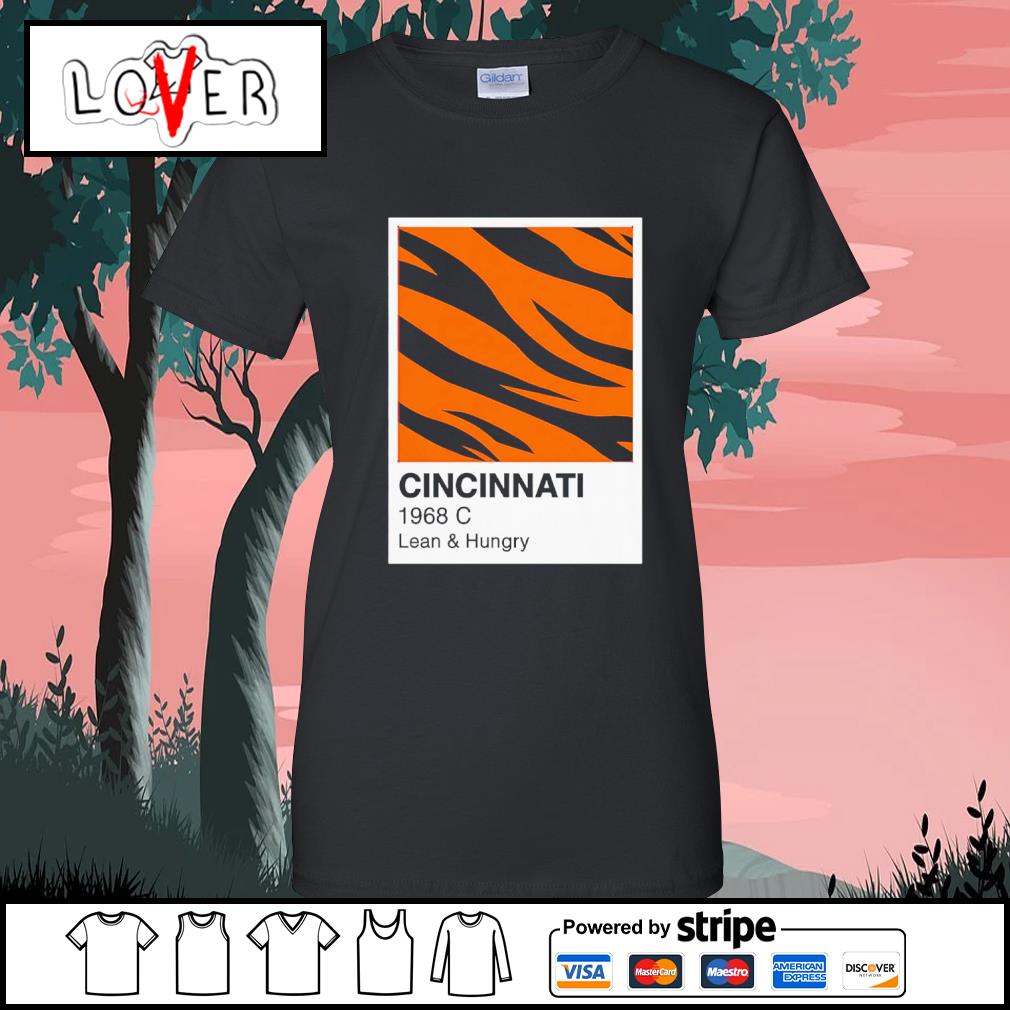 Official cincinnati Bengals 1968 C Lean and Hungry shirt, hoodie, sweater,  long sleeve and tank top