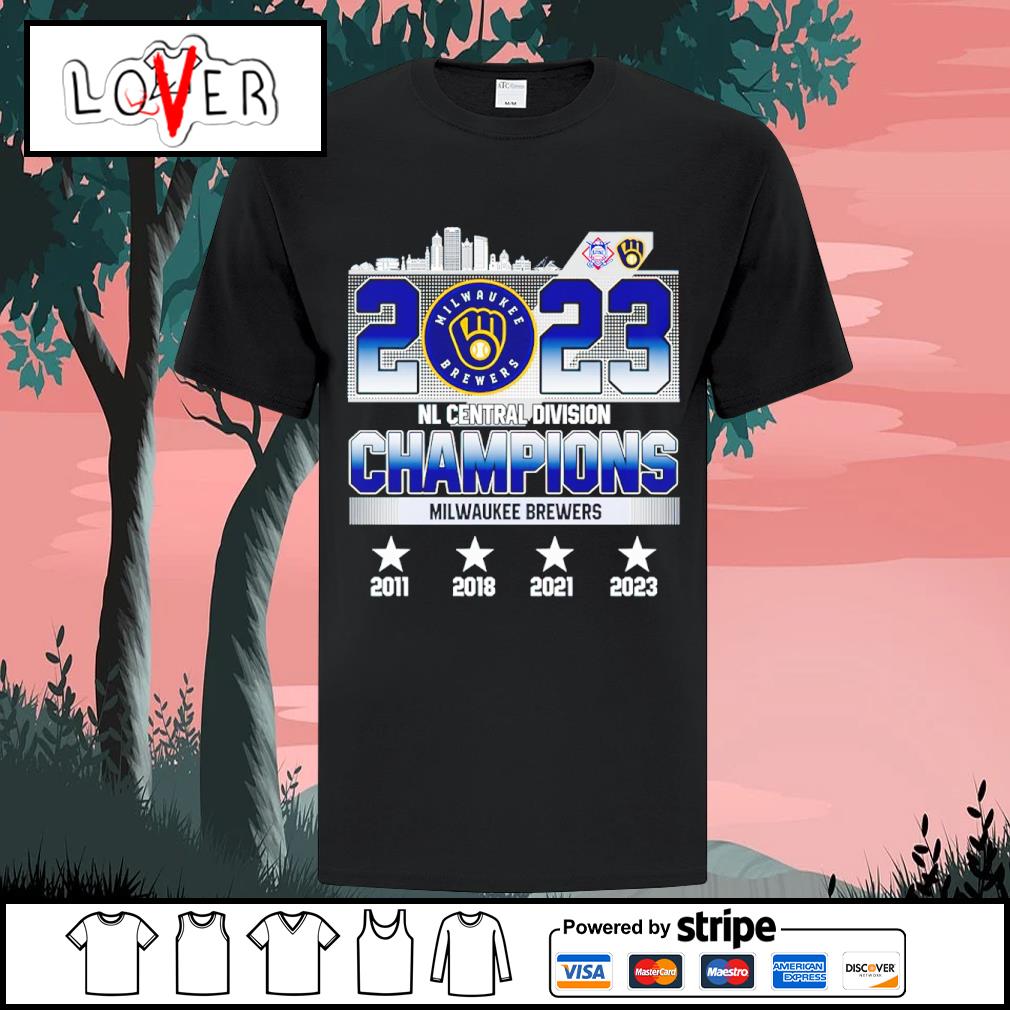 Official milwaukee Brewers 2023 NL Central Division Champions T