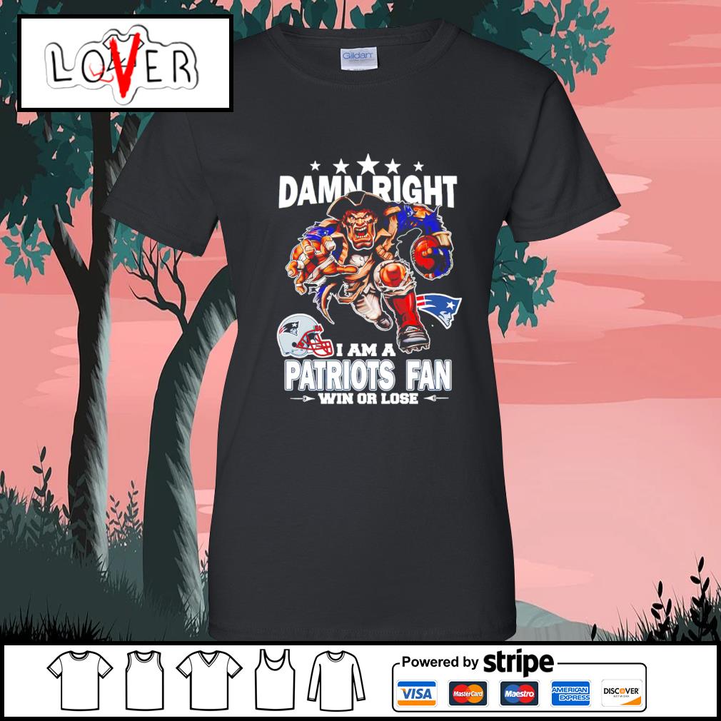 Top damn right I am a Los Angeles Rams Mascot fan win or lose shirt -  Limotees