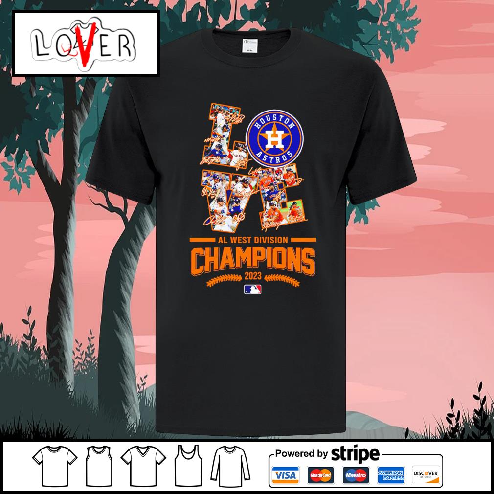 Best houston Astros love AL West Division Champions 2023 signatures T-shirt,  hoodie, sweater, long sleeve and tank top