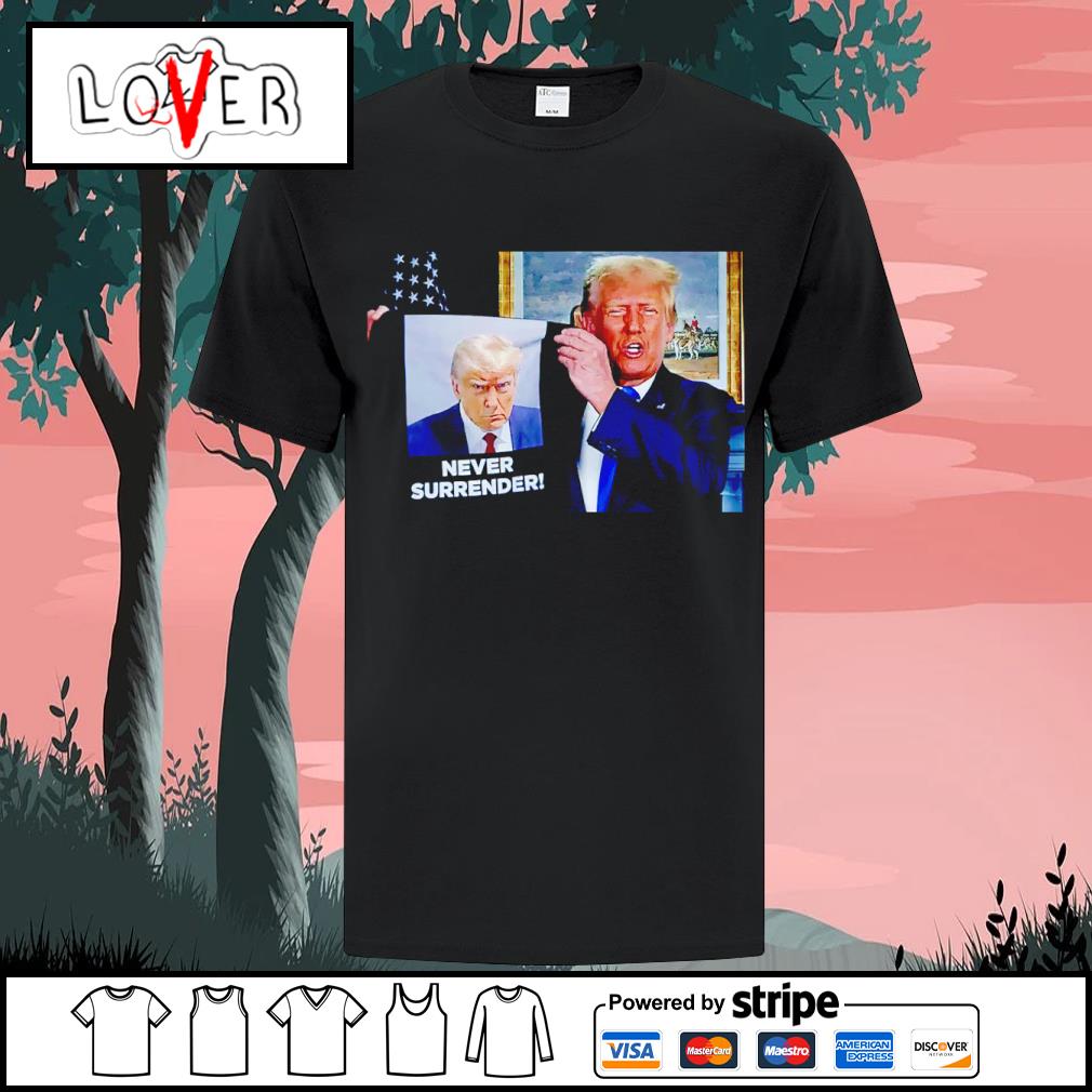 Funny donald Trump Shows Off Mugshot shirt