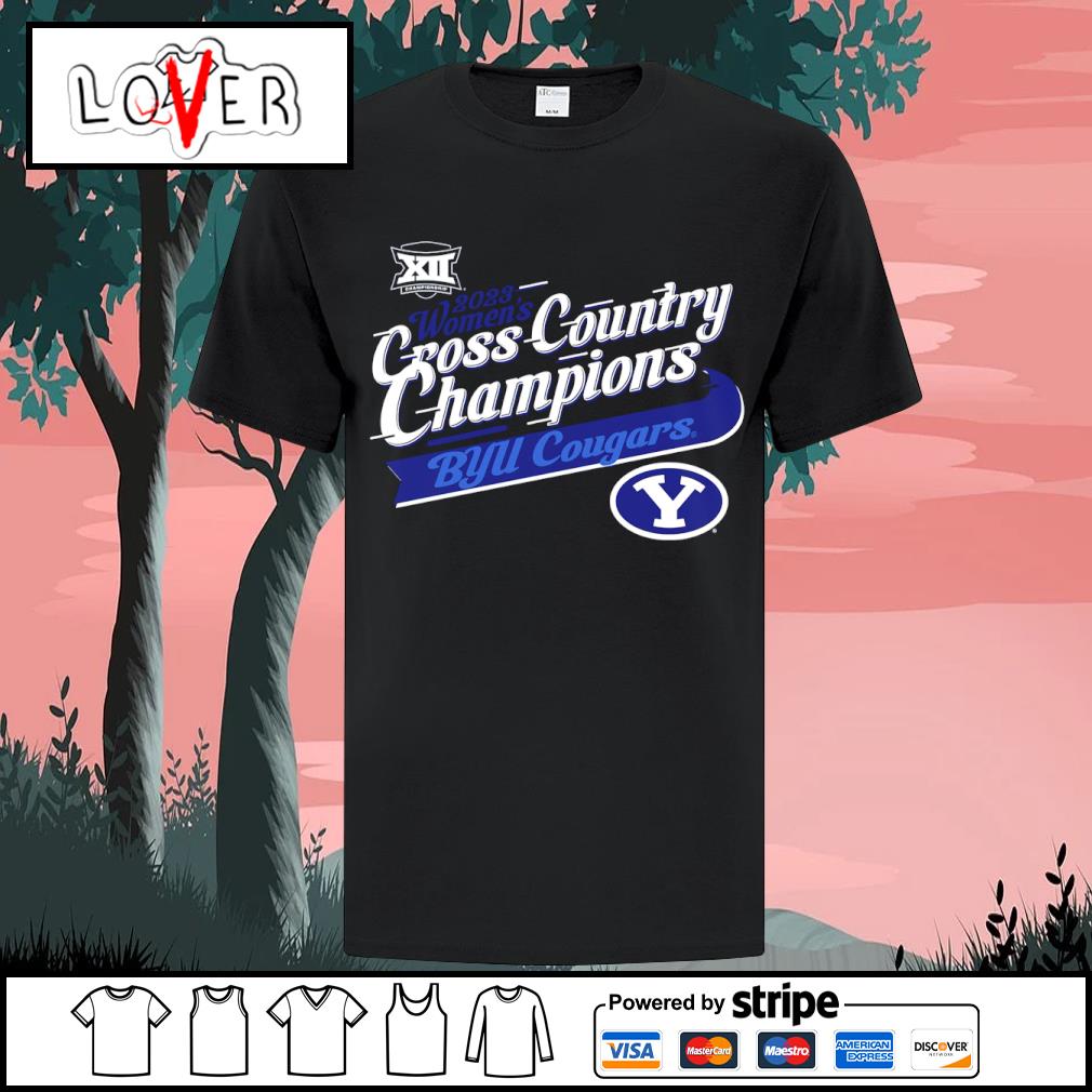 Official bYU Cougars 2023 Big 12 Women's Cross Country Champions shirt
