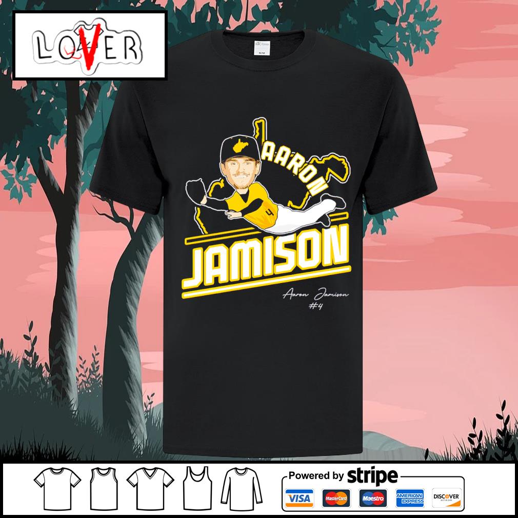 Top aaron Jamison 2023 West Virginia Mountaineers cartoon shirt