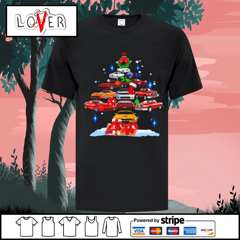 Dalatshirt cars tree Christmas sparkle T-shirt
