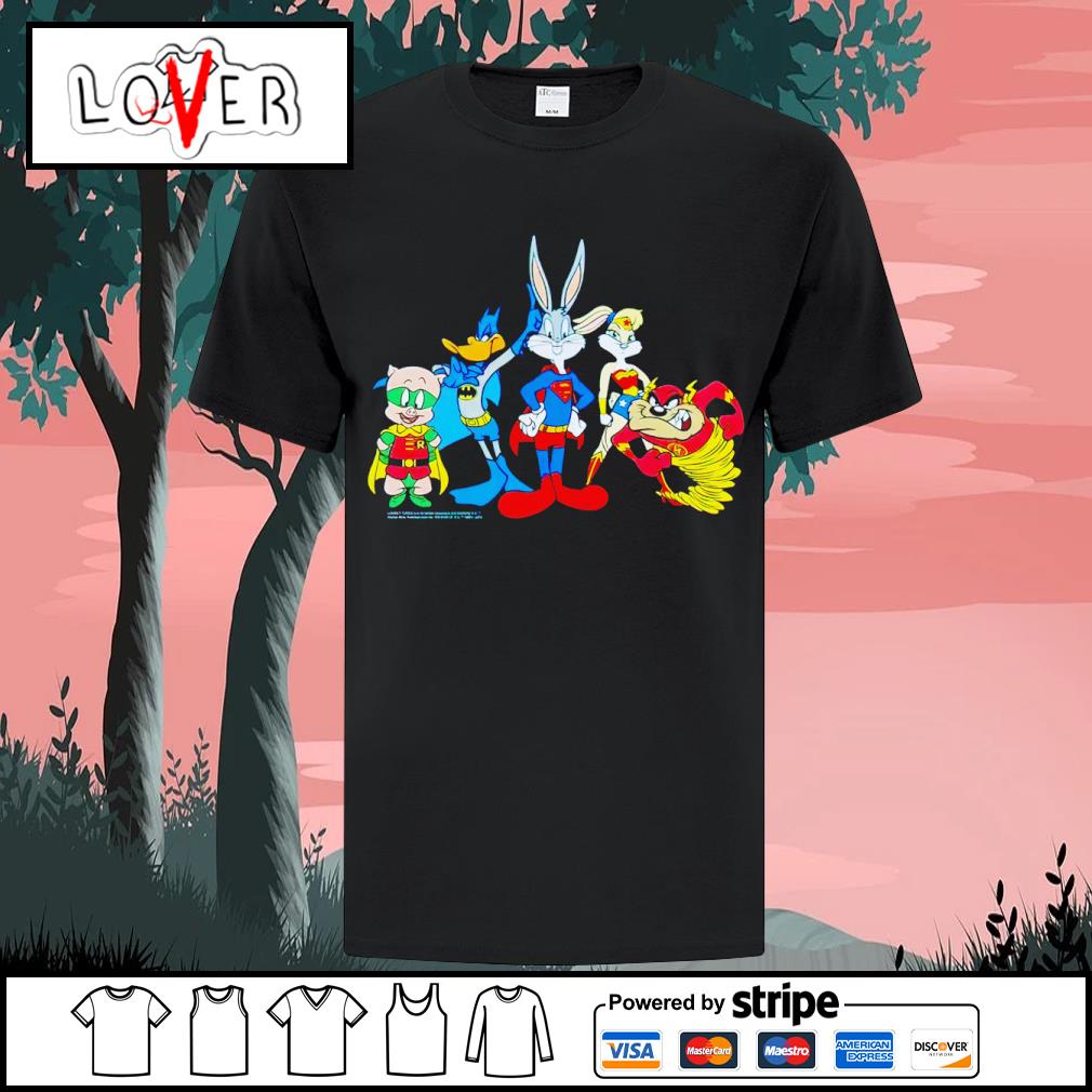 Dalatshirtshop dC Looney Tunes Mash-ups Heroes shirt